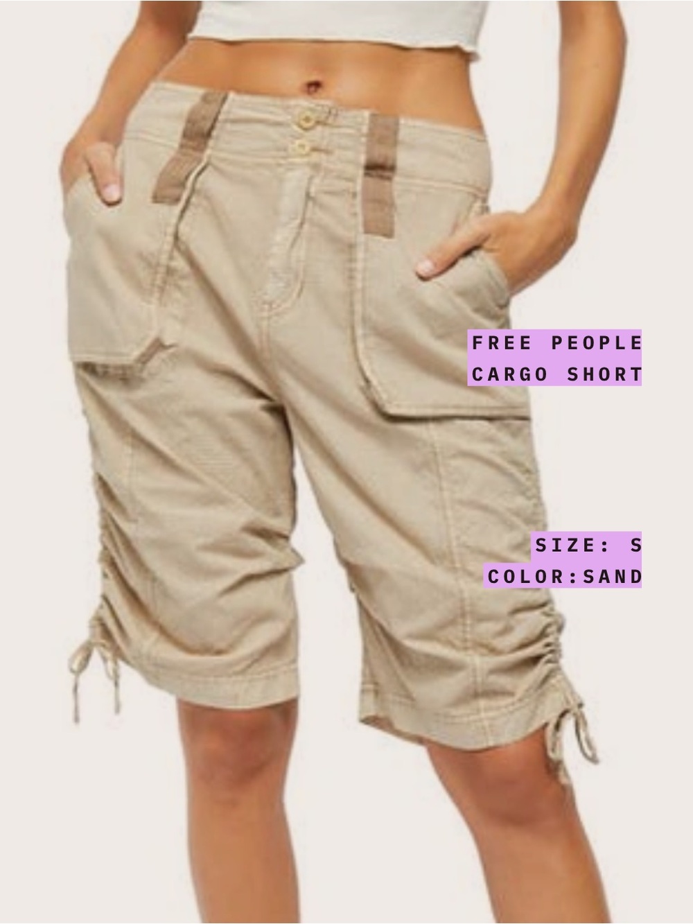 free people cargo shorts